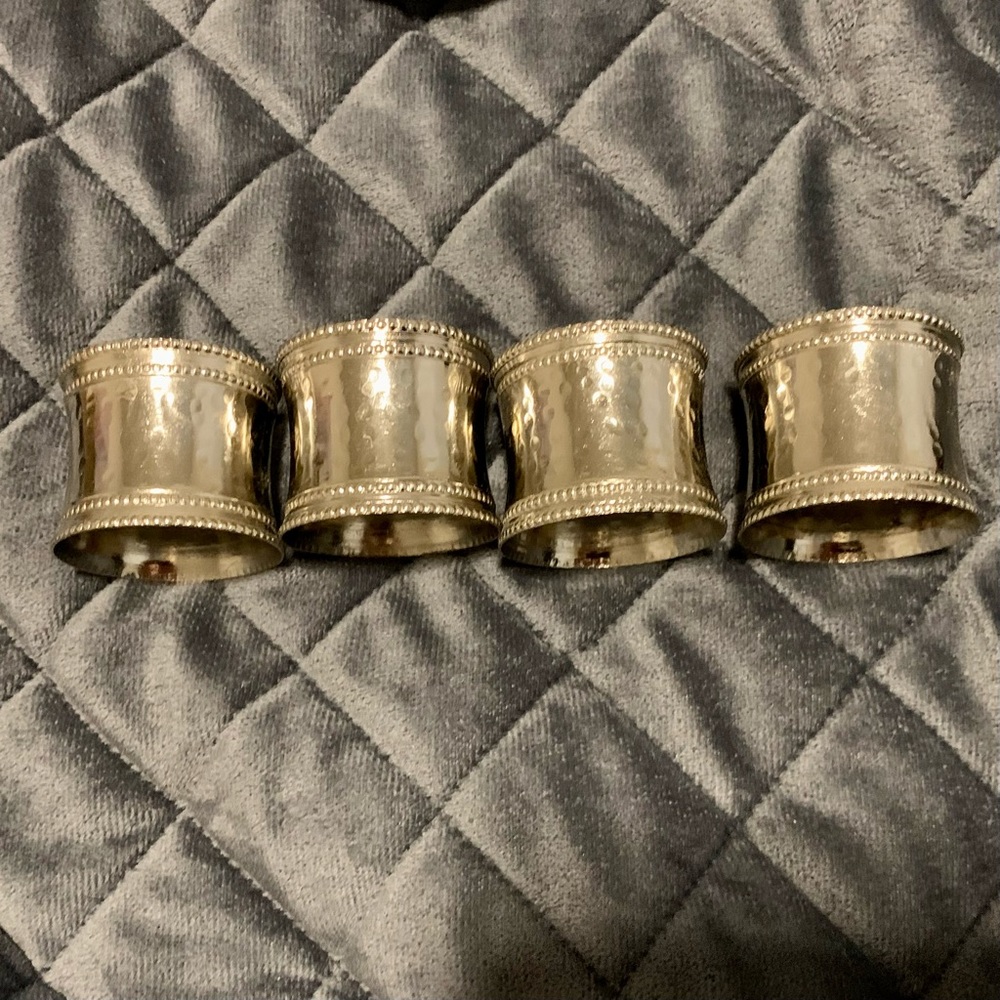 4 - Silver Napkin Rings